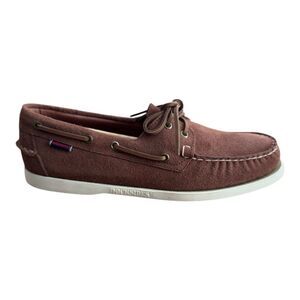 SEBAGO Docksides Portland Rough Out Shoes Dark Brown Men’s 11.5 Boat Shoe $179